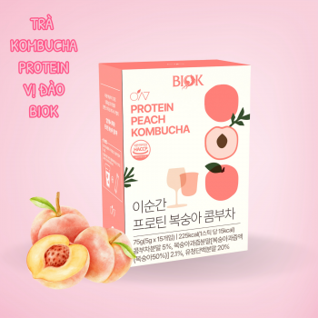 Trà Kombucha Đào Protein BIOK