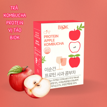 Trà Kombucha Táo Protein BIOK