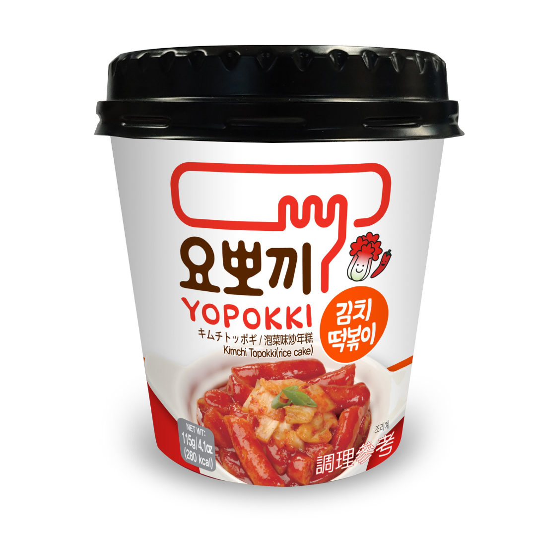 Bánh Gạo Hàn Quốc Yopokki Vị Kim Chi- Cốc 120g