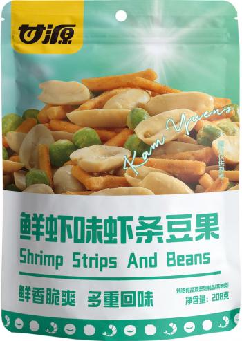 Hạt dinh dưỡng mix snack que vị tôm Cam Nguyên (Gói Lớn 208G)