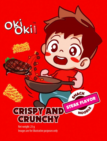 SNACK MÌ GIÒN OKI OKI HƯƠNG BÒ BÍT TẾT