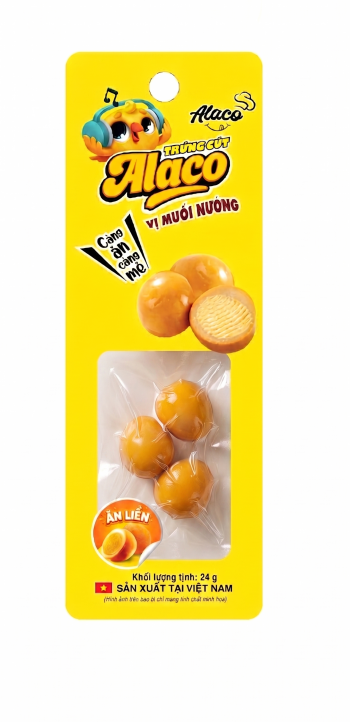 Trứng cút vị Muối Nướng ALACO 24g