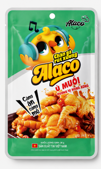 CHÂN GÀ RÚT XƯƠNG Ủ MUỐI HƯƠNG VỊ HONG KONG ALACO 26G